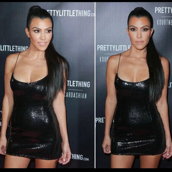 kourtney kardashian pretty little thing dress